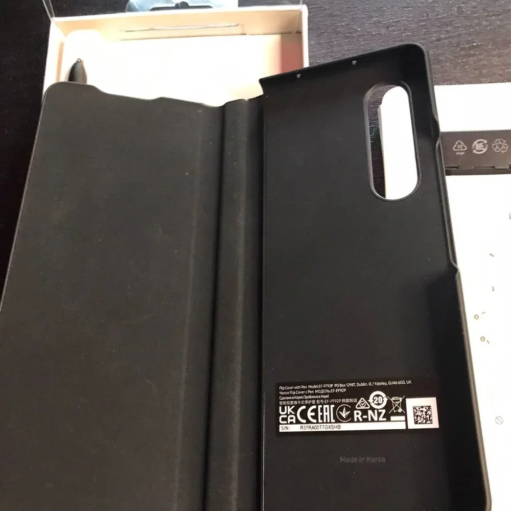 Samsung Flip Cover with Pen for Galaxy Z Fold3 5G - Black